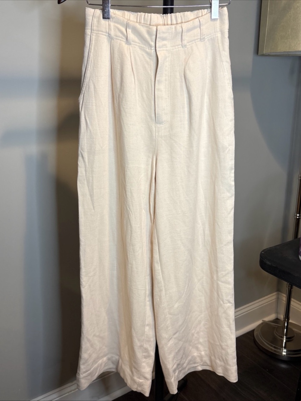 Z Supply Cream Wide-Leg Trousers